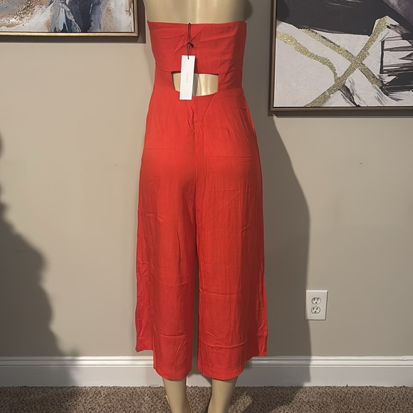 The Room- Strapless Bow-Front Jumpsuit size L - Picture 5 of 7